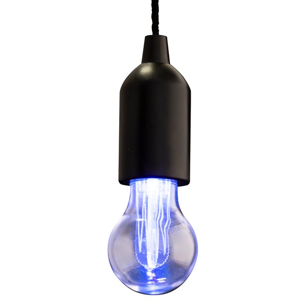 Pull Light lampe med farveskiftende LED pære sort #M-DL-001B