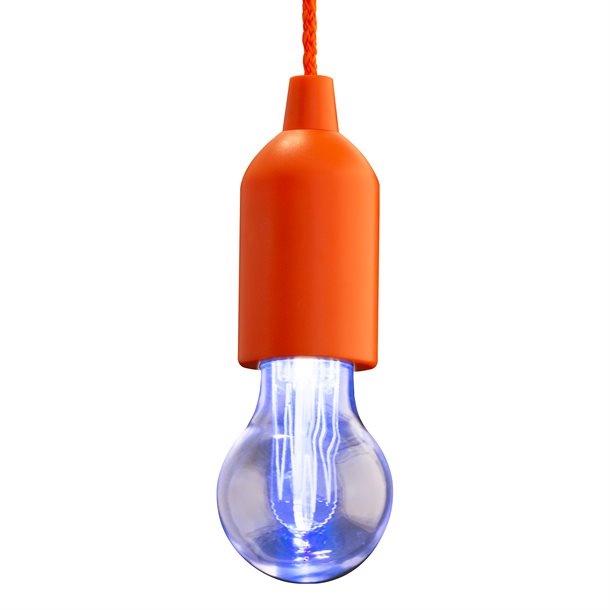 Pull Light lampe med farveskiftende LED pære orange #M-DL-001O  