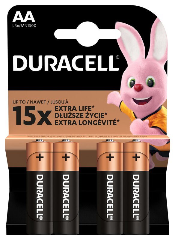 Duracell AA alkaline batteri 4 stk. AA MN1500