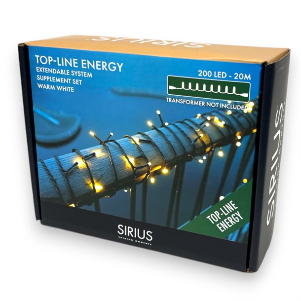 Sirius Top-Line Energy suppleringssæt 200 LED 20 meter 50802