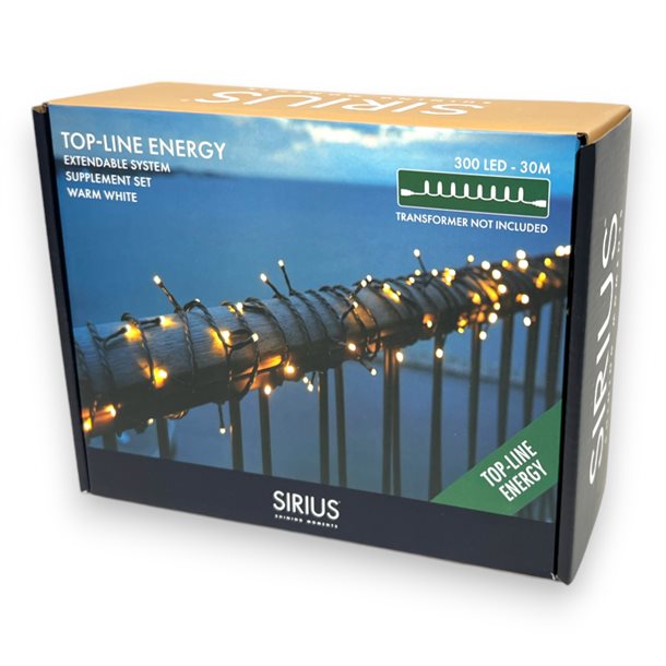 Sirius Top-Line Energy suppleringssæt 300 LED 30 meter 50803