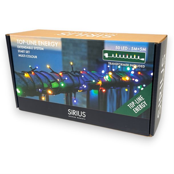 Sirius Top-Line Energy startsætsæt 50 LED 5 meter Multicolor 50806