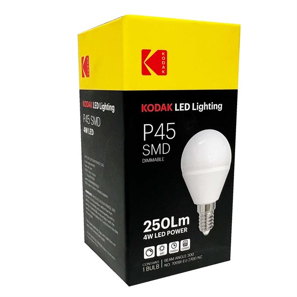 Kodak Dæmpbar LED-kronepære med E14 fatning 250 lumen- (svarer til 25W) 70091-EU-2700-NC