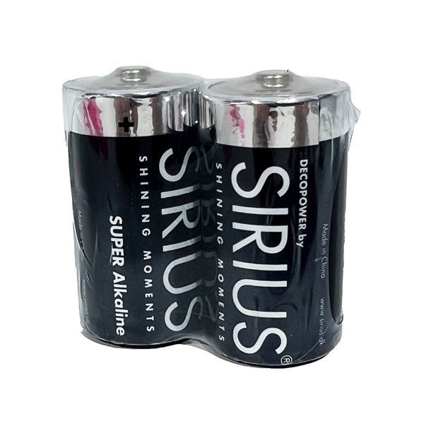 Sirius Decopower LR14 batteri str. C pakke med 2 stk.1,5 volt 88822