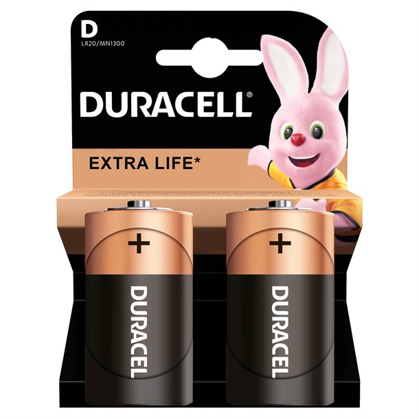 Duracell D alkaline batteri 2 stk. DUR D MN1300  