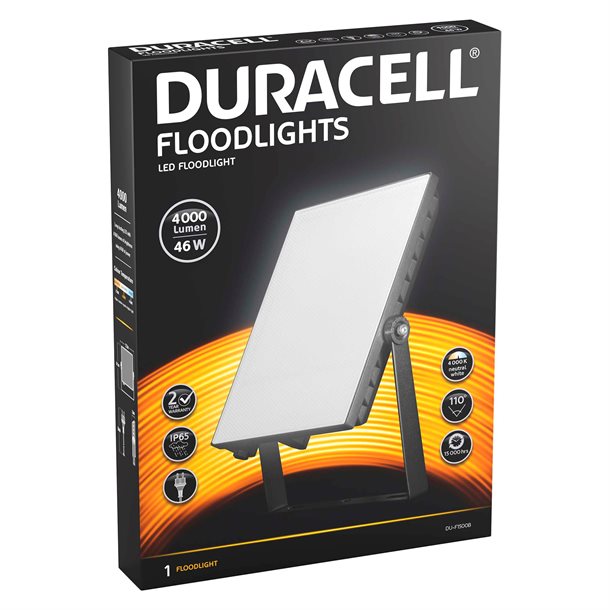 DURACELL LED projektør 46W 4000 lumen DU-F1500B  