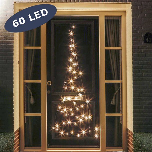 Fairybell LED juletræ til dør 2,10 meter og med 60 LED\'er i varm hvid D210-60-02-EU  