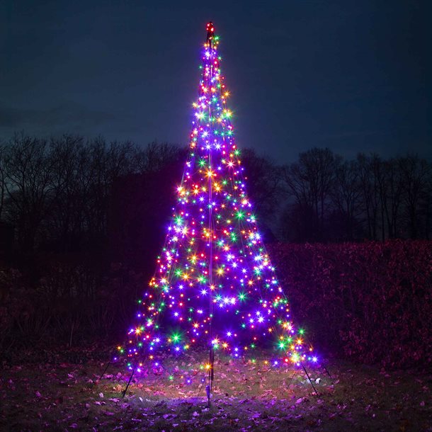 Fairybell 4 meter højt LED juletræ med 640 multifarvet LED’er FANL-400-640-04-EU