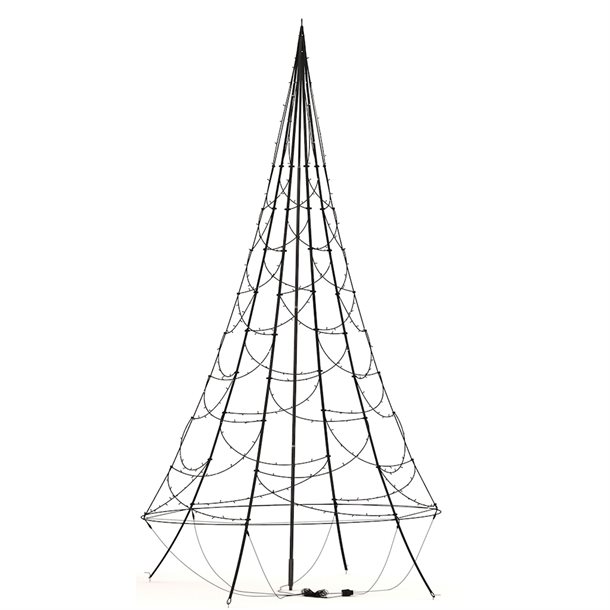 Fairybell 4 meter høj LED juletræ med 640 LED’er i varm hvid, inklusiv stang FANL-400-640-02-EU  
