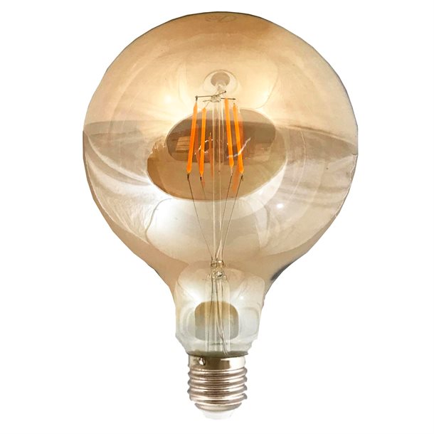 4W Dekorativ globe 125 i klassisk design - Filament LED pære 360-400 lumen KRY011170