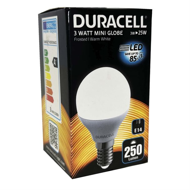 Duracell® LED kronepære E14 med 250 lumen M25F2N14C1