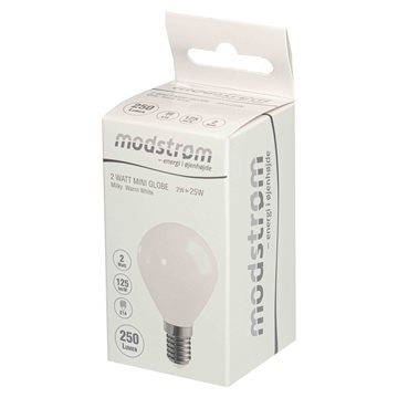 LED filament - hvid krone pære E14 med 250 lumen - MDFM25M2N14C1