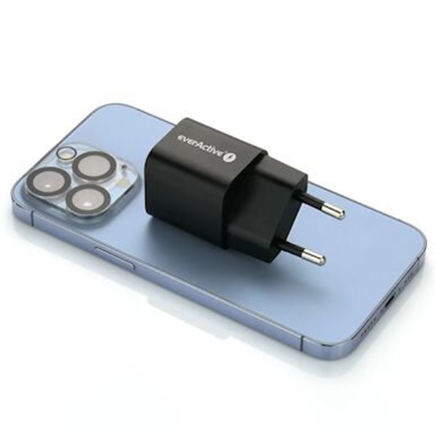 Intelligent USB hurtigoplader på 30 W på 2 x 3A - med 2 output 1 USB-A og 1 USB-C SC-390QB  