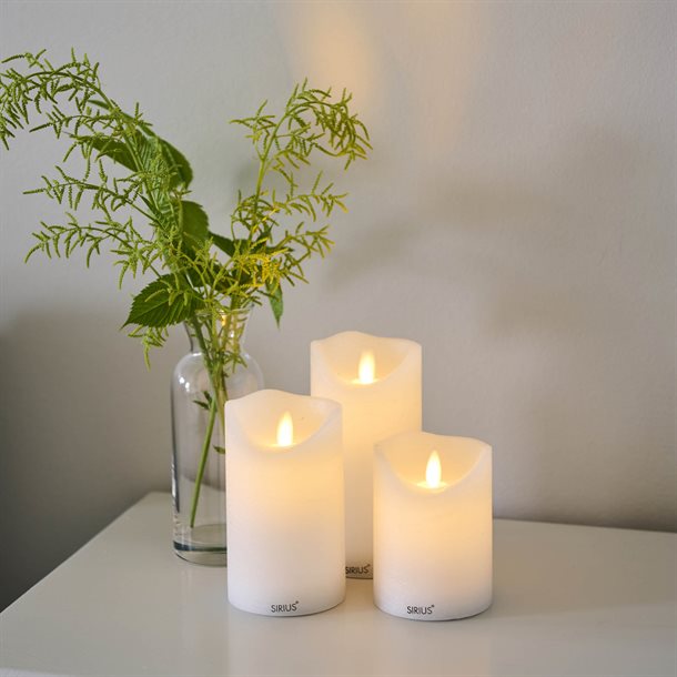 Sirius Sara Genopladelige LED-stearinlys 3 stk. SIR80234