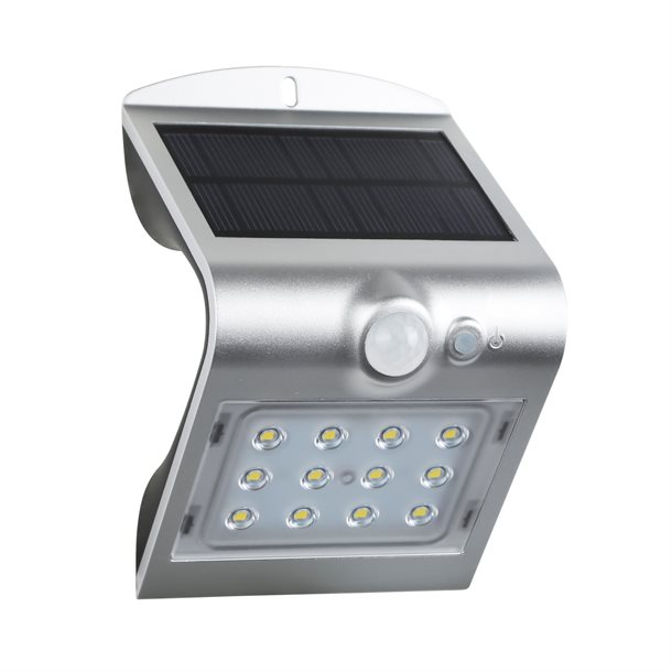 Sensorstyret solcelle spot 220 lumen med to LED paneler - POWERED BY DURACELL SL012SEZ