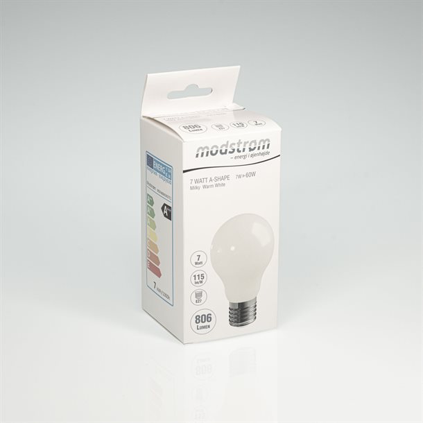 LED-filament pære hvid - E27 med 806 lumen - (svarer til 60W) MDAFA80M2N27C1