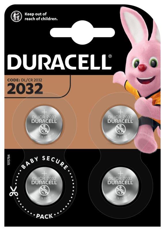 Duracell CR2032 batterier 4 stk.CR2032